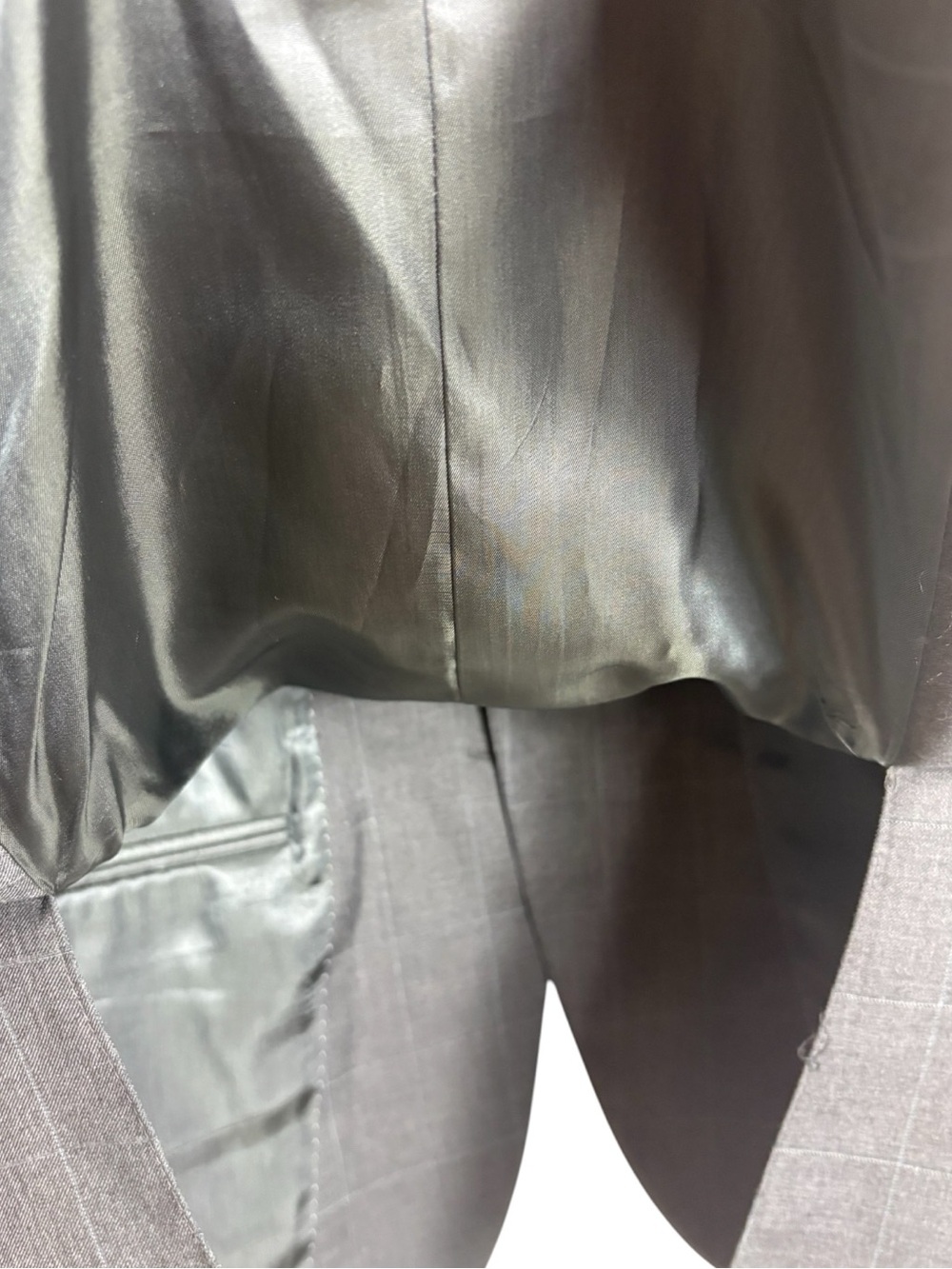 PRONTO UOMO Light Gray Windowpane Sport Coat Size 38R -- GOTGEOUS!!! - Picture 7 of 11
